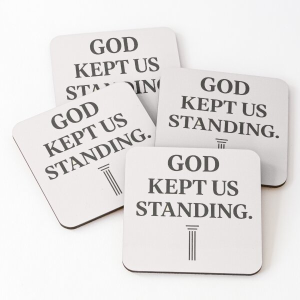 Item preview, God Kept Us Standing – Black History Month Faith Quote designed and sold by The Melanic.