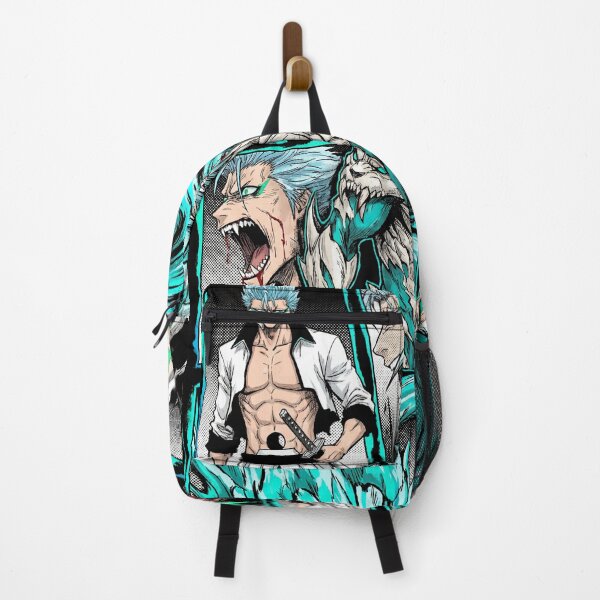 Item preview, Blue Haired Panther Espada Sexta Hollow Mask Arrancar Resurrection Pantera Claws Fierce Warrior Anime Swordsman Fan Art Portrait Illustration Poster T-Shirt Sticker Print Gift designed and sold by Senpaiwaves.