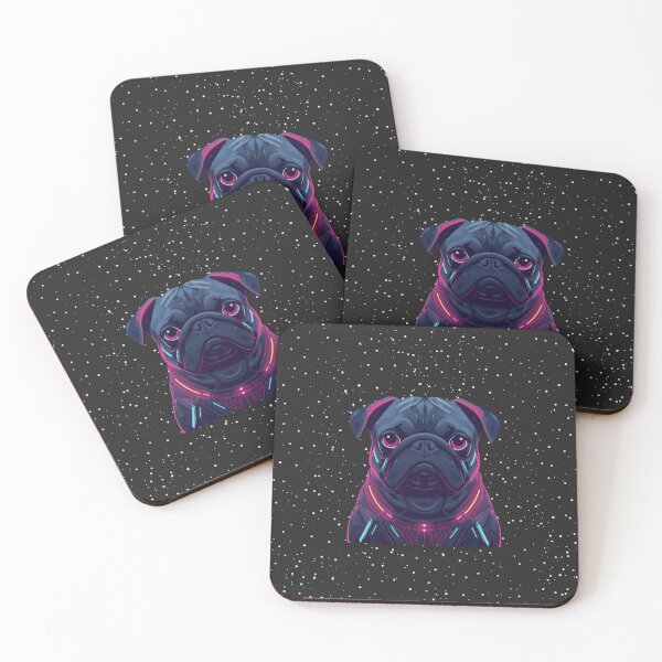 Item preview, Pug in the Stars – Cosmic Night Sky Dog Art designed and sold by PugsRus.