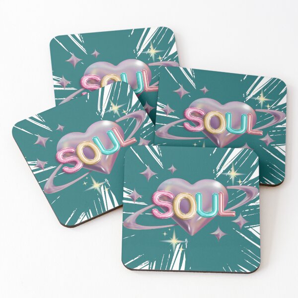 Item preview, Soul Pastel Balloon Typography with Aura Heart and Stars designed and sold by Aura Design.