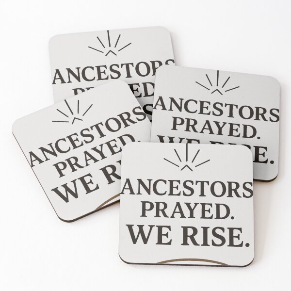 Item preview, Ancestors Prayed We Rise – Black History Month Faith Design designed and sold by The Melanic.