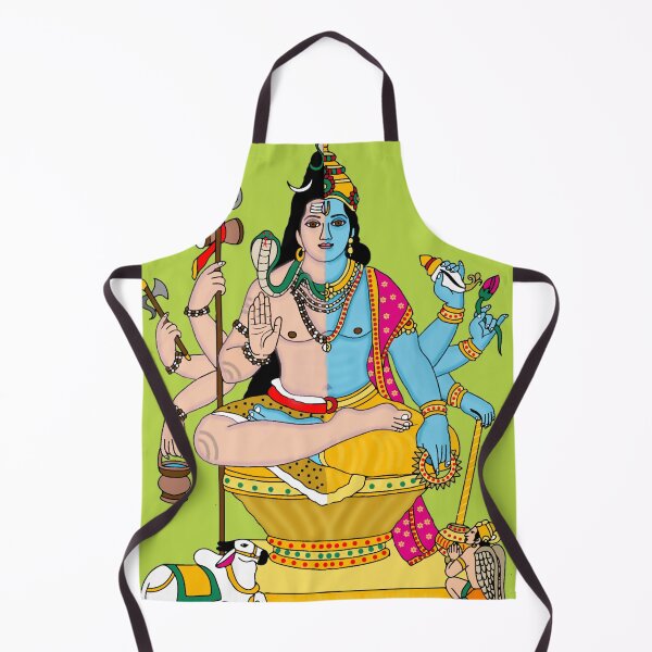 Item preview, Hariharan Art – Vishnu Shiva Unity Divine Illustration designed and sold by Harshit_Digital_Arts.