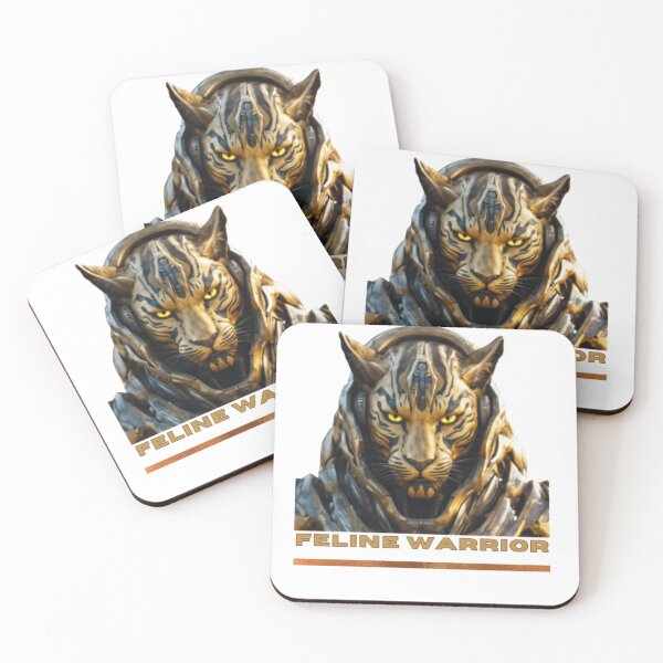 Item preview, Feline Warrior Tiger Alien Portrait - Alien T-Shirt Design designed and sold by GreenGirl-store.