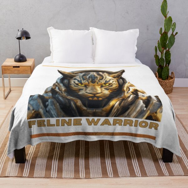 Item preview, Feline Warrior Tiger Alien Portrait - Alien T-Shirt Design designed and sold by GreenGirl-store.