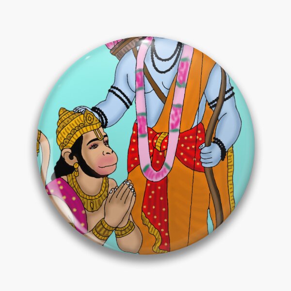 Item preview, Hanuman Art – Powerful Hindu Monkey God Illustration designed and sold by Harshit_Digital_Arts.