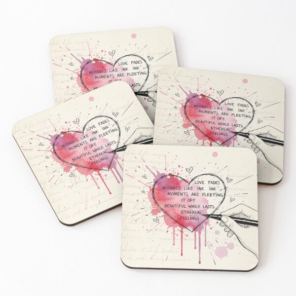 Item preview, Heart of Ink and Watercolor: Ephemeral Feelings in Sketch Style designed and sold by VisualRotaStudio .