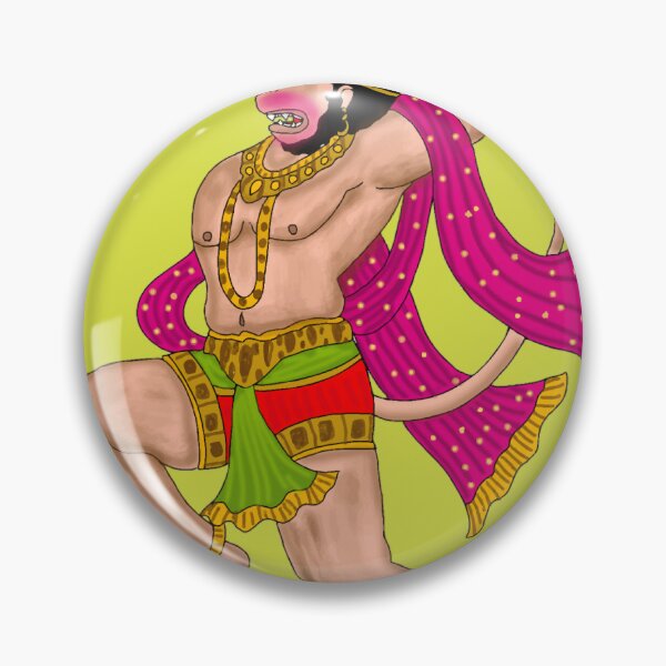 Item preview, Hanuman Art – Powerful Hindu Monkey God Illustration designed and sold by Harshit_Digital_Arts.