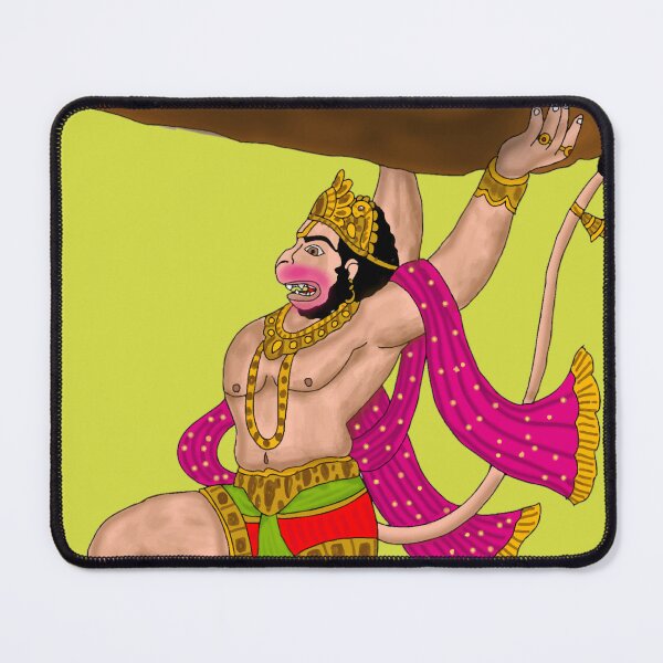 Item preview, Hanuman Art – Powerful Hindu Monkey God Illustration designed and sold by Harshit_Digital_Arts.