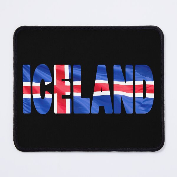 Item preview, ICELAND - Flag Flying in Wind cut to Letters Souvenir Sticker Shirt designed and sold by Adam Gormley.