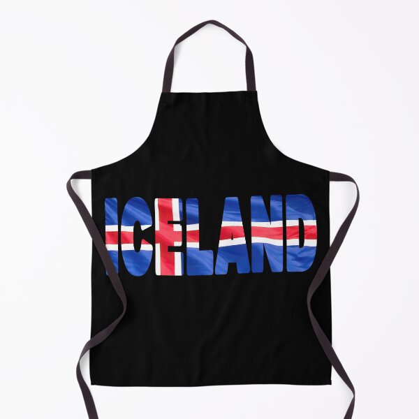 Item preview, ICELAND - Flag Flying in Wind cut to Letters Souvenir Sticker Shirt designed and sold by Adam Gormley.