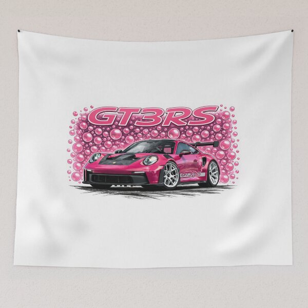 Item preview, Bubblegum Pink 992 GT3RS Artwork designed and sold by CougarDesigns.
