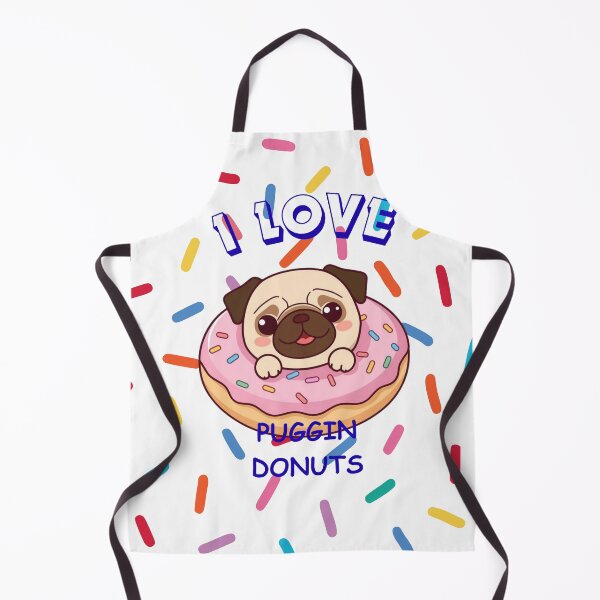 Item preview, Pug in a Donut – I Love Puggin’ Donuts Funny Dog Design designed and sold by PugsRus.