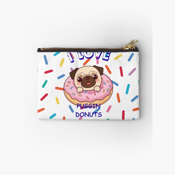 Item preview, Pug in a Donut – I Love Puggin’ Donuts Funny Dog Design designed and sold by PugsRus.