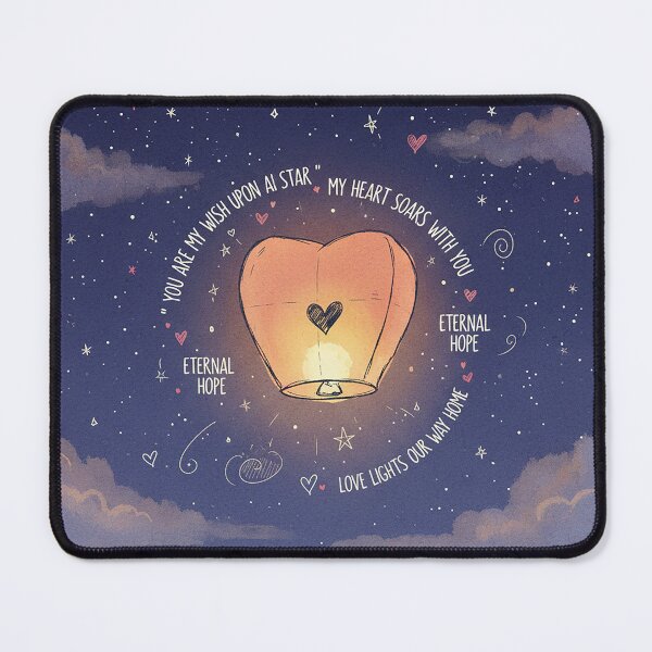 Item preview, Wish Upon the Stars: Heart Lantern in the Night Sky designed and sold by VisualRotaStudio .