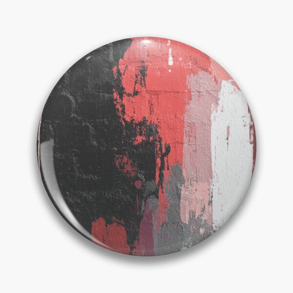 Item preview, Red Abstract Graffiti on Black Brick Wall designed and sold by Sketch-Shack.