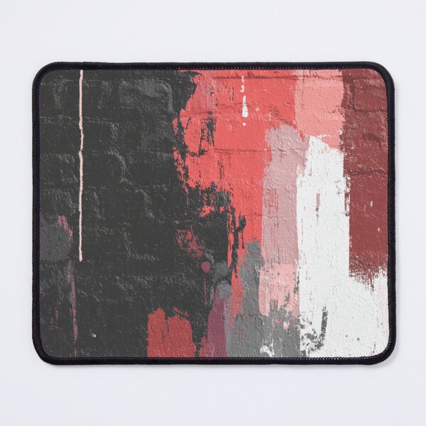 Item preview, Red Abstract Graffiti on Black Brick Wall designed and sold by Sketch-Shack.