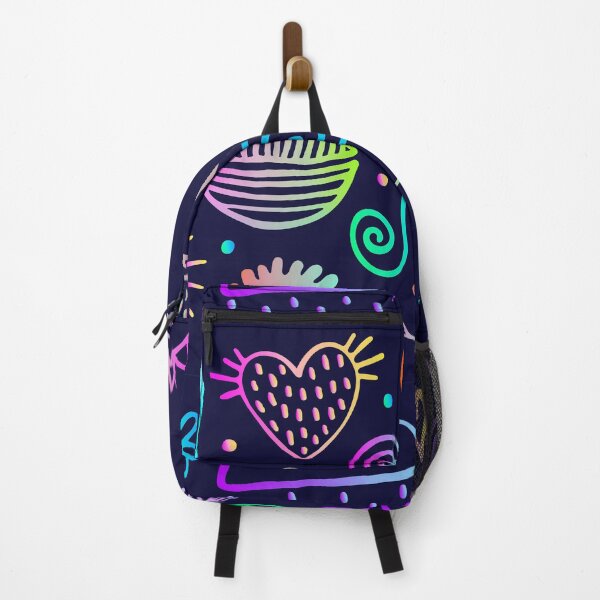 Item preview, Line neon psychedelic doodle hand drawn illustration designed and sold by OM-lova.