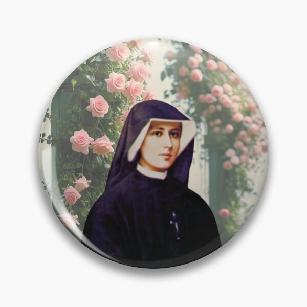 Item preview, Saint Faustina floral. designed and sold by shopbitstockgp.