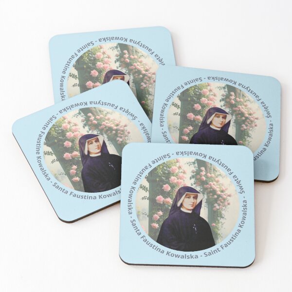 Item preview, Saint Faustina floral. designed and sold by shopbitstockgp.