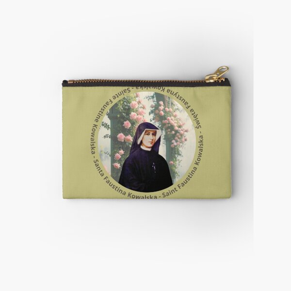Aperçu de l'œuvre Sainte Faustine florale. créée et vendue par shopbitstockgp.