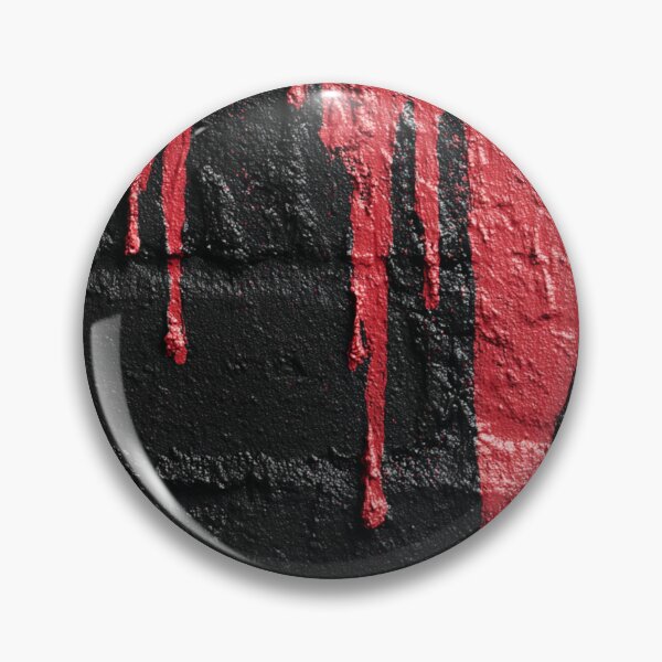Item preview, Red Abstract Graffiti on Black Brick Wall designed and sold by Sketch-Shack.