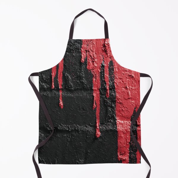 Item preview, Red Abstract Graffiti on Black Brick Wall designed and sold by Sketch-Shack.