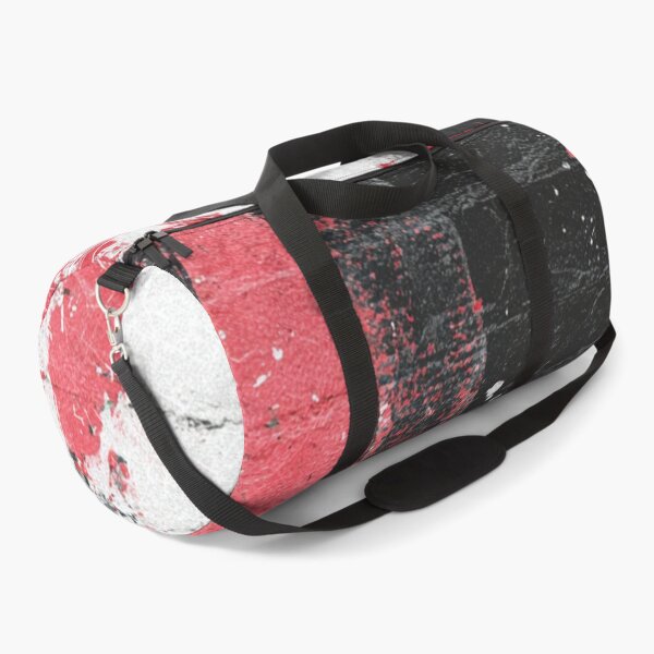Item preview, Red Abstract Graffiti on Black Brick Wall designed and sold by Sketch-Shack.