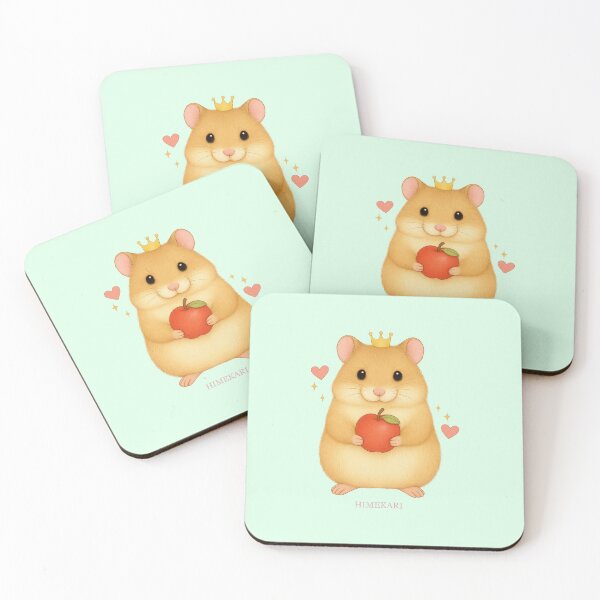 Item preview, Golden Hamster with Apples - Solid Mint designed and sold by HIMEKARI.