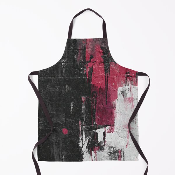 Item preview, Red Abstract Graffiti on Black Brick Wall designed and sold by Sketch-Shack.