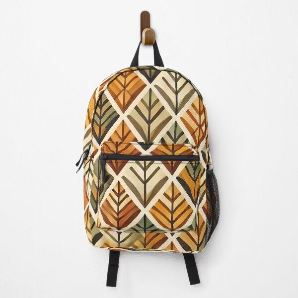 Item preview, Autumn Harlequin Diamond Pattern Warm Geometric Art Print designed and sold by PinUpPizzazz.