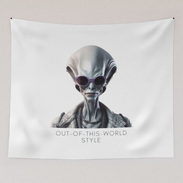 Item preview, Zephra Alien Fashion Matriarch Portrait - Alien T-Shirt Design designed and sold by GreenGirl-store.
