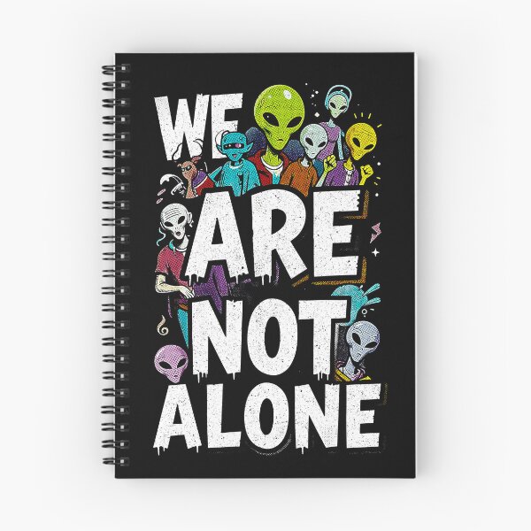 Item preview, We Are Not Alone, for BLACK backgrounds designed and sold by SteadyRolling.