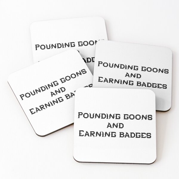 Item preview, Pounding Goons and Earning Badges designed and sold by AshtonMart.