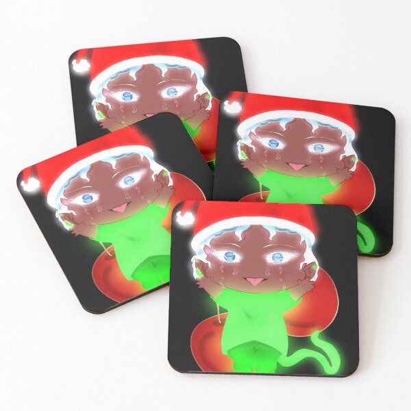 Item preview, Cute cherry Chibi Christmas Glow | Kawaii Holiday Outfit Art designed and sold by kerissfantasyart .
