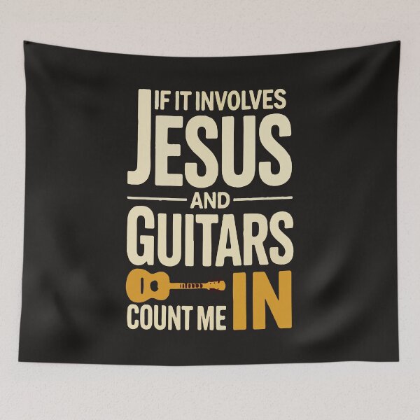 Item preview, If It Involves Jesus and Guitars Count Me in Guitarist Gifts designed and sold by DonaldMcCullum.