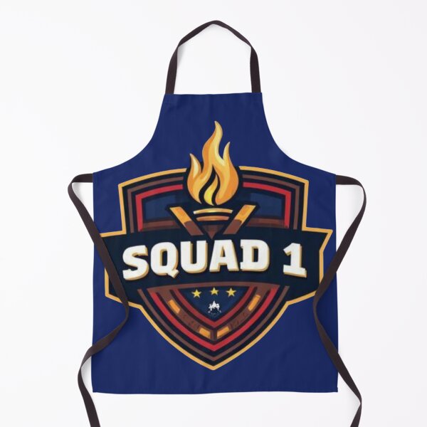 Item preview, Squad 1 emblem badge with flame design designed and sold by Rue Market.