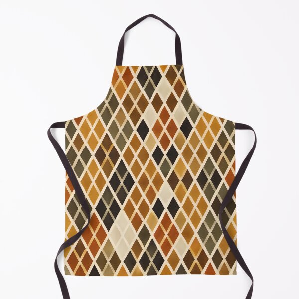 Item preview, Autumn Harlequin Diamond Pattern Warm Geometric Art Print designed and sold by PinUpPizzazz.