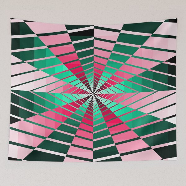 Item preview, Geometric Layout In Red and Green, Geometric Abstraction, Abstract Art designed and sold by DDJust4U.