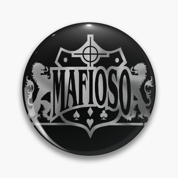 Item preview, Mafioso Classic silver foil logo designed and sold by Ghoul Enterprises.