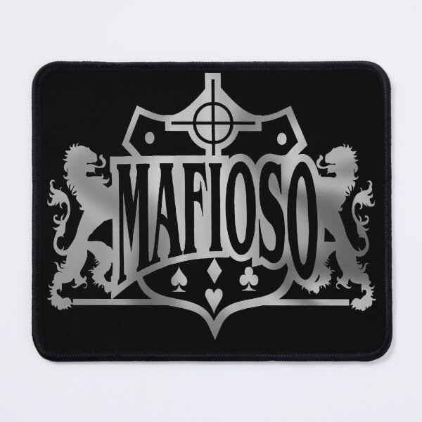 Item preview, Mafioso Classic silver foil logo designed and sold by Ghoul Enterprises.