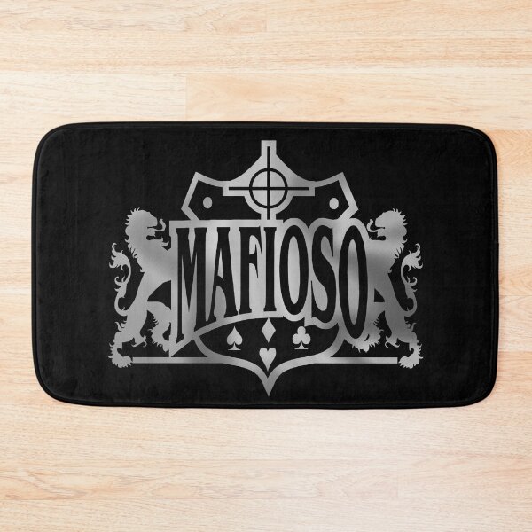 Item preview, Mafioso Classic silver foil logo designed and sold by Ghoul Enterprises.