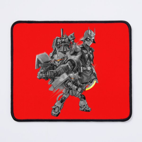 Item preview, black white illustration full art char aznable GUNDAM RED COMET vector art designed and sold by sabartgunpla.