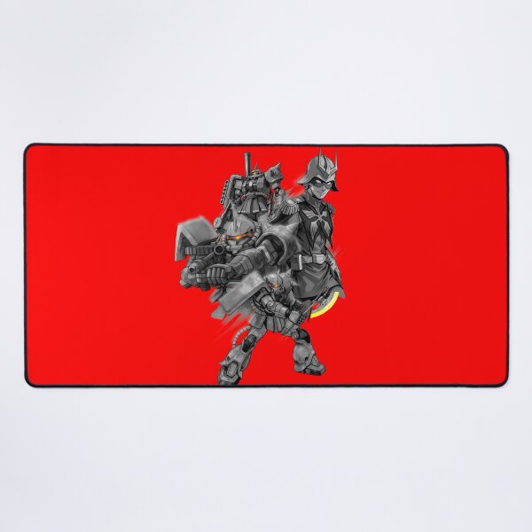 Item preview, black white illustration full art char aznable GUNDAM RED COMET vector art designed and sold by sabartgunpla.