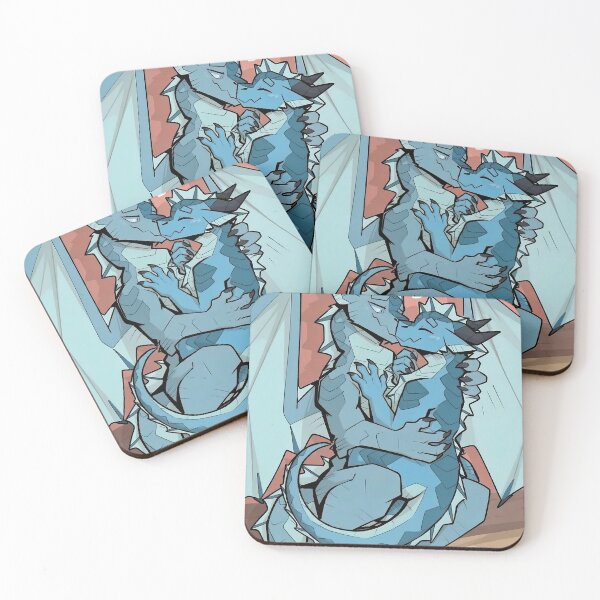Item preview, Romantic Blue Seawing Dragons Loving Embrace designed and sold by KaMow.