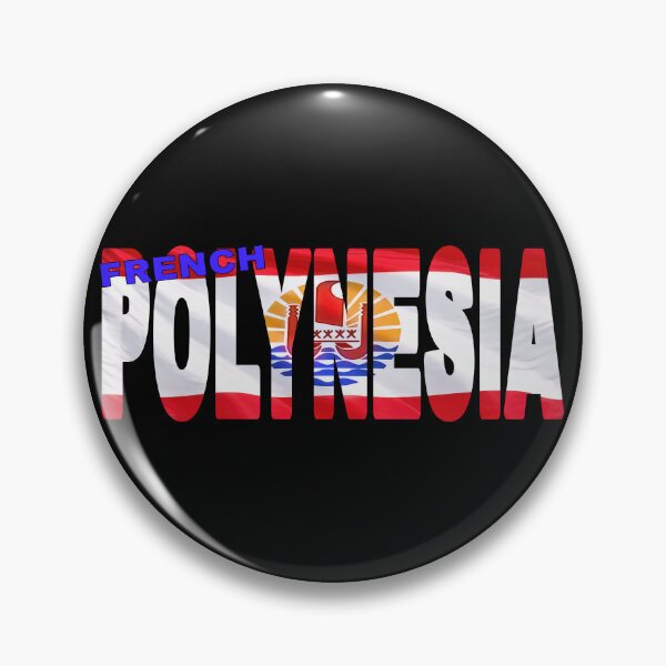 Item preview, FRENCH POLYNESIA - Flag Flying in Wind cut to Letters Souvenir Sticker Shirt designed and sold by Adam Gormley.