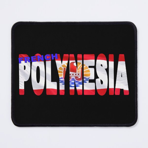 Item preview, FRENCH POLYNESIA - Flag Flying in Wind cut to Letters Souvenir Sticker Shirt designed and sold by Adam Gormley.