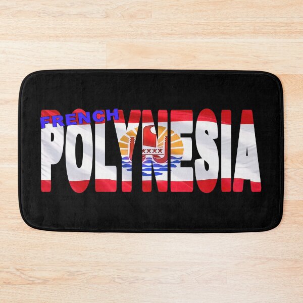 Item preview, FRENCH POLYNESIA - Flag Flying in Wind cut to Letters Souvenir Sticker Shirt designed and sold by Adam Gormley.