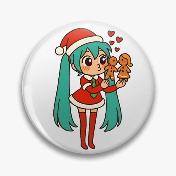 Item preview, Hatsune Miku with kissing gingerbread cookies. designed and sold by PiggyWonka.