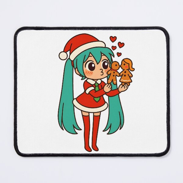 Item preview, Hatsune Miku with kissing gingerbread cookies. designed and sold by PiggyWonka.