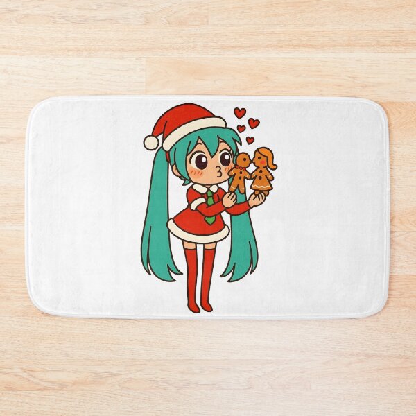 Item preview, Hatsune Miku with kissing gingerbread cookies. designed and sold by PiggyWonka.